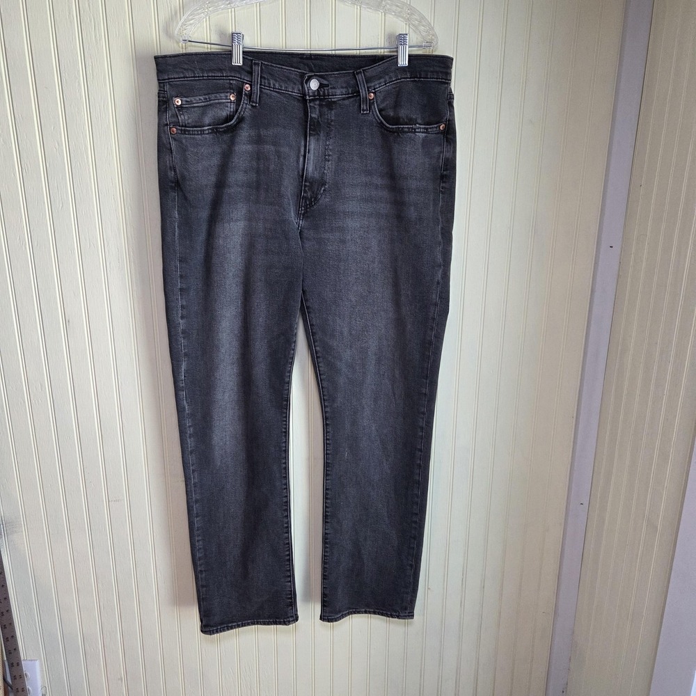 Levis 514 Jeans Mens 38x32 Gray Straight Leg WaterLess Stretch Denim Pants